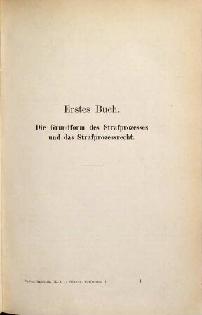 Handbuch des Strafprozesses, 1
