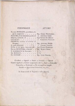 Morgano : ballo fantastico in otto quadri ; Teatro alla Scala, quaresima 1880