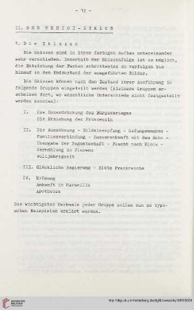 II. Der Medici-Zyklus