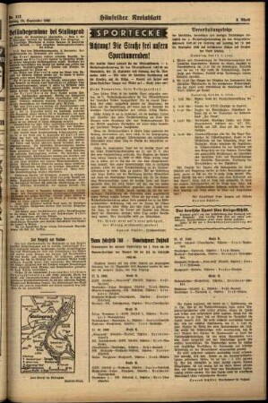 Zweite Ausgabe vom Freitag, den 18. September 1942.