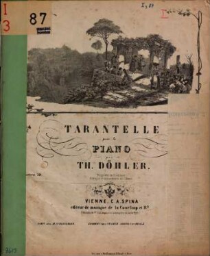 Tarantelle : pour le piano ; Oeuvre 39