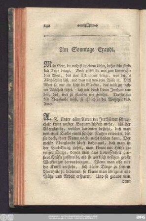 Am Sonntage Exaudi.