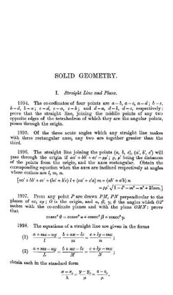 Solid Geometry.