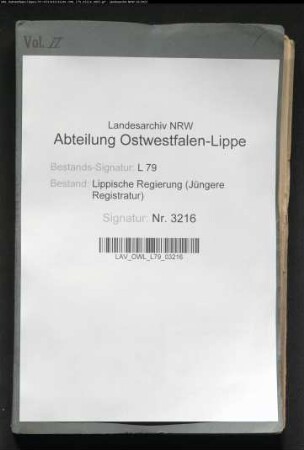 Bau der Eisenbahn Lage - Hameln, Band 6