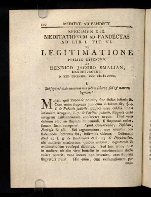 190-198, 19. De Legitimatione