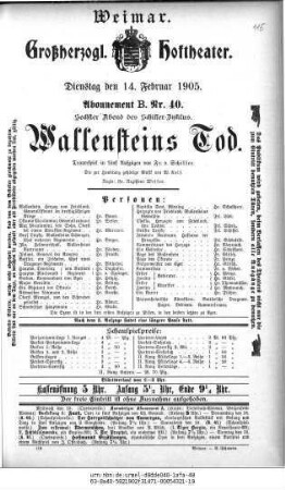 Wallensteins Tod