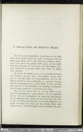 8. George Sand und Alfred de Musset