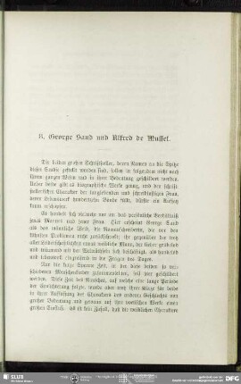 8. George Sand und Alfred de Musset