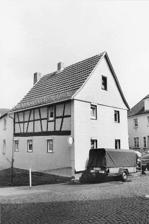 Wohnhaus, Fachwerk; Gelnhausen, Heylstraße 12