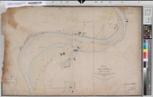 Karte des Ruhrstroms. Section II. Von der Herbeder bis zur Kemnader Schleuse. In II Blättern. I. Bl. Von der Herbeder Schleuse bis auf den Plessen [mit Herbeder Mühle, Fähre und Mühlenkanal]. Ruhrschiffahrtsverwaltung