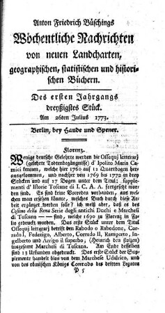 Dreyßigstes Stück
