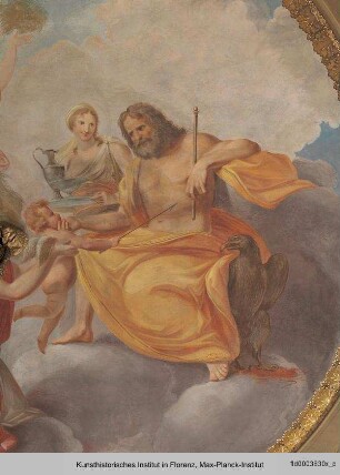 Venus und Cupido vor Jupiter
