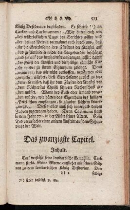 Das zwanzigste Capitel.
