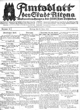 Nummer 26 : Freitag, den 30 Juni 1922