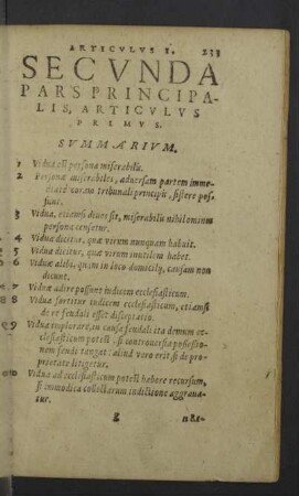 Secunda Pars Principalis