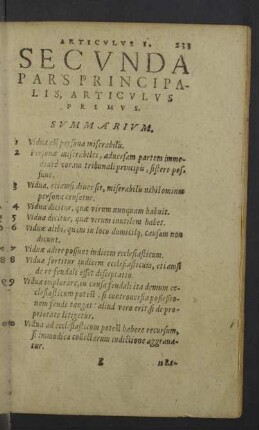 Secunda Pars Principalis