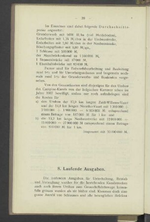 8. Laufende Ausgaben