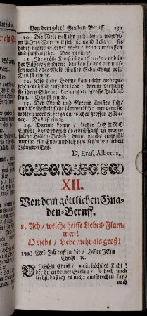 XII. Von dem göttlichen Gnaden-Beruff