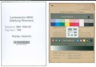 Entnazifizierung Heinrich Rohde , geb. 12.02.1912 (Zimmermann)