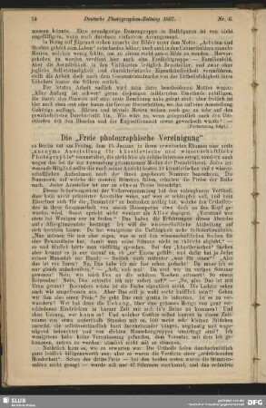 Die "Freie photographische Vereinigung"