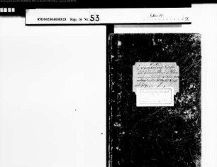 Enregistrementsregister von Privatkunden.