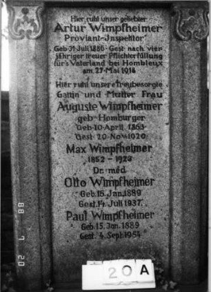 Grabstein 20A