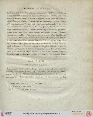 Caput VIII: De aris deorum ordinandis