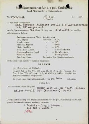 Widmaier, Theodor Karl