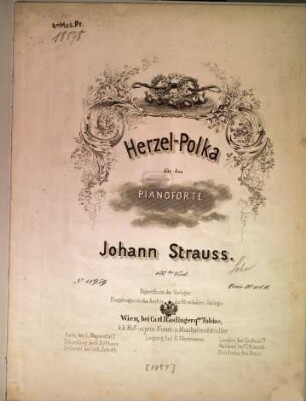 Herzel-Polka : für das Pianoforte ; 188tes Werk