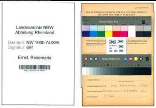 Entnazifizierung Rosemarie Ernst, geb. 25.03.1896 ()
