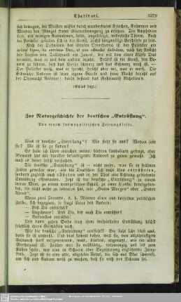 Zur Naturgeschichte der deutschen „Entrüstung“