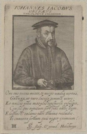 Bildnis des Iohannes Iacobvs Grynaevs
