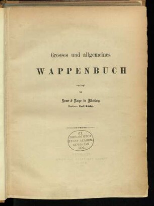 Bd. 5, Abt. 11: Sechshundertfünfundachtzig bürgerliche Wappen