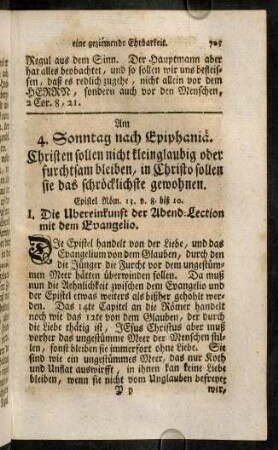 705-716, Am 4. Sonntag nach Epiphaniae. - Am Sonntag Septuagesimae.