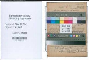 Entnazifizierung Bruno Lobert , geb. 29.10.1913 (Schlosser)