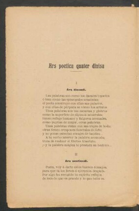 Ars poetica quater divisa