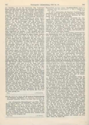 396-397 [Rezension] Herntrich, Volkmar, Ezechielprobleme