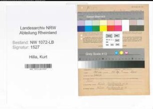 Entnazifizierung Kurt Hilla , geb. 19.01.1911 (Polizist)