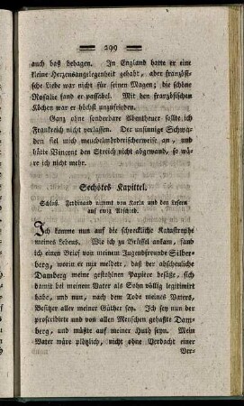 Sechstes Kapittel. - Zehntes Kapittel.