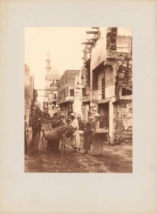 Shekhun Moschee, Kairo: Marktstraße, Blick af Moschee