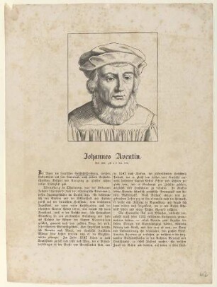 Bildnis des Johannes Aventin