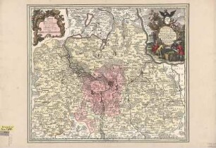 Karte der Niederlausitz, 1:180 000, Kupferstich., vor 1757 : Marchionatus Lusatiae Inferioris Bohemiae olim Regno iam Elect. Saxoniae subiect. in Circulos, Dynastias et Praefect. accuratissime distinctus : Cum Priv. S. Vic. in part. Rhen. Suev. et Francon. iur. / calamo et sumtibus Matth. Seutteri S. C. Mai. Geographi. Tob. Conr. Lotter sculps.. - [Ca. 1:180 000]. - Aug. Vindel. , [vor 1757]. - 1 Kt. : Kupferst. ; 55 x 47 cm