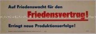 Maueranschlag der Nationalen Front Sachsen mit der Forderung nach einem Friedensvertrag mit Deutschland