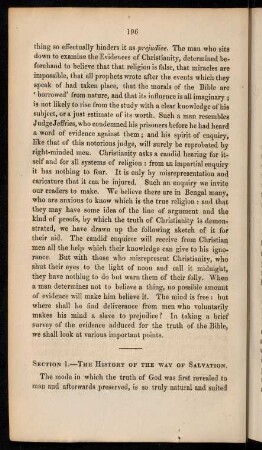 Section 1. The history of the way of salvation