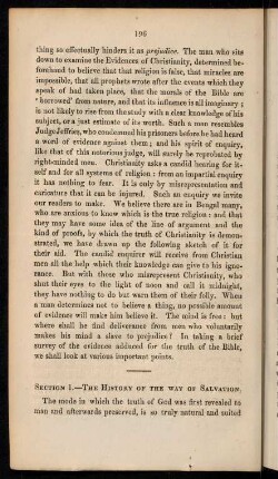 Section 1. The history of the way of salvation
