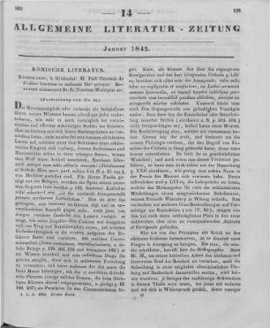 Cicero, M. T.: M. Tulli Ciceronis De Finibus Bonorum Et Malorum Libri Quinque. Recensuit et enarravit I. N. Madvigius. Kopenhagen: Gyldendal 1839 (Fortsetzung von Nr. 13.)