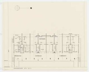Wohnhäuser Kronberger Straße 11/13, Berlin-Grunewald: Grundrisse 1:100