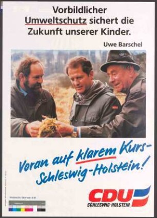 Uwe Barschel - Vorbildlicher Umweltschutz sichert die Zukunft unserer Kinder
