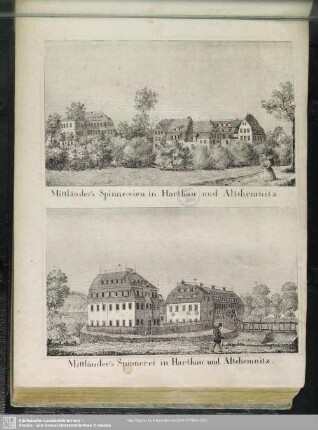Mittländer's Spinnereien in Harthau und Altchemnitz. - Mittländer's Spinnerei in Hartau und Altchemnitz