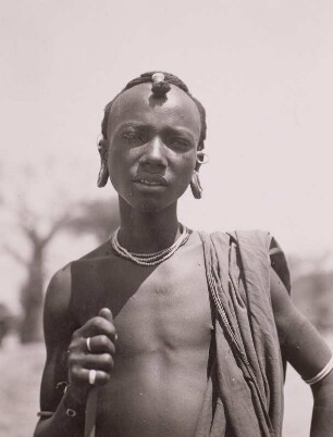 Wagogo (Gogo), Ugogo-Steppe : Tanganyika Territory (heute: Tansania). Wagogo (Gogo), zu den Bantu zählende Ethnie, in der Ugogo-Steppe, 1936